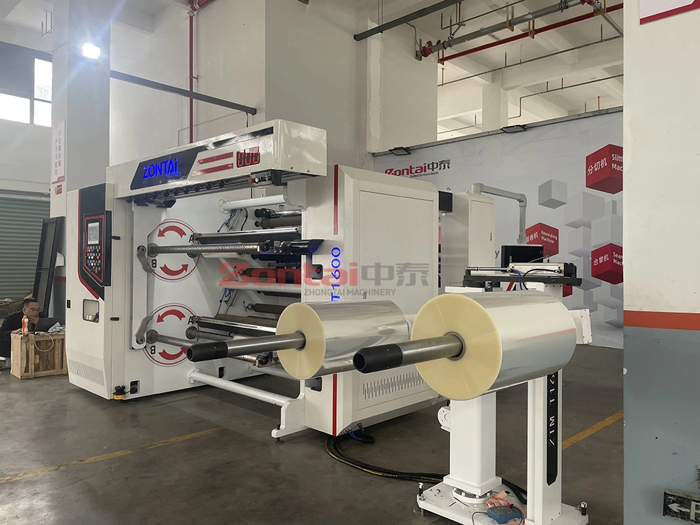 Turret Slitter Rewinder Machine for Flexible Package Plastic Film, Laminating Film, BOPP Film