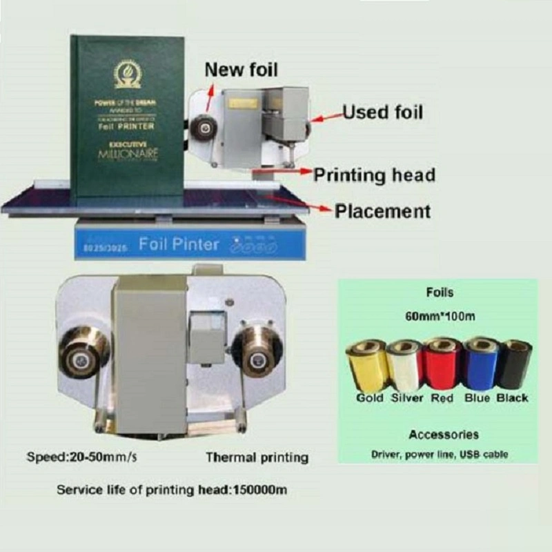 Automatic Digital Aluminum Gold Foil Printing Hot Foil Stamping Machine for Sale