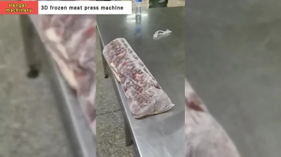 Hochwertige Doppelmatrizen-Fleischpresse und Fleisch-3D-Formpressmaschine für die Industrie